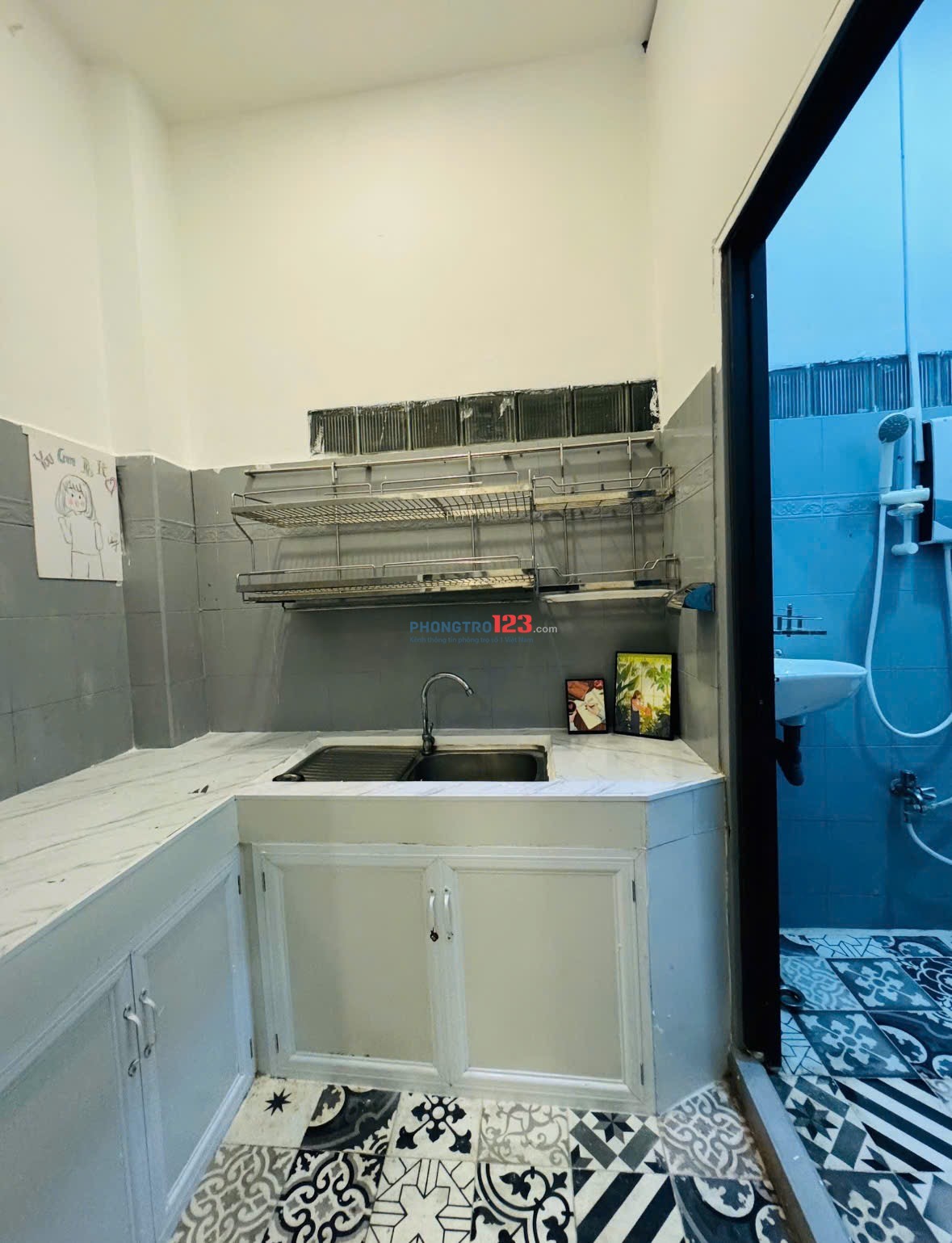 Phòng trọ rẻ đẹp Q3 - Lê Văn Sỹ - Tách bếp - 25m2 - gần ĐH Kinh tế TP.HCM (UEH), Đại học Sư phạm