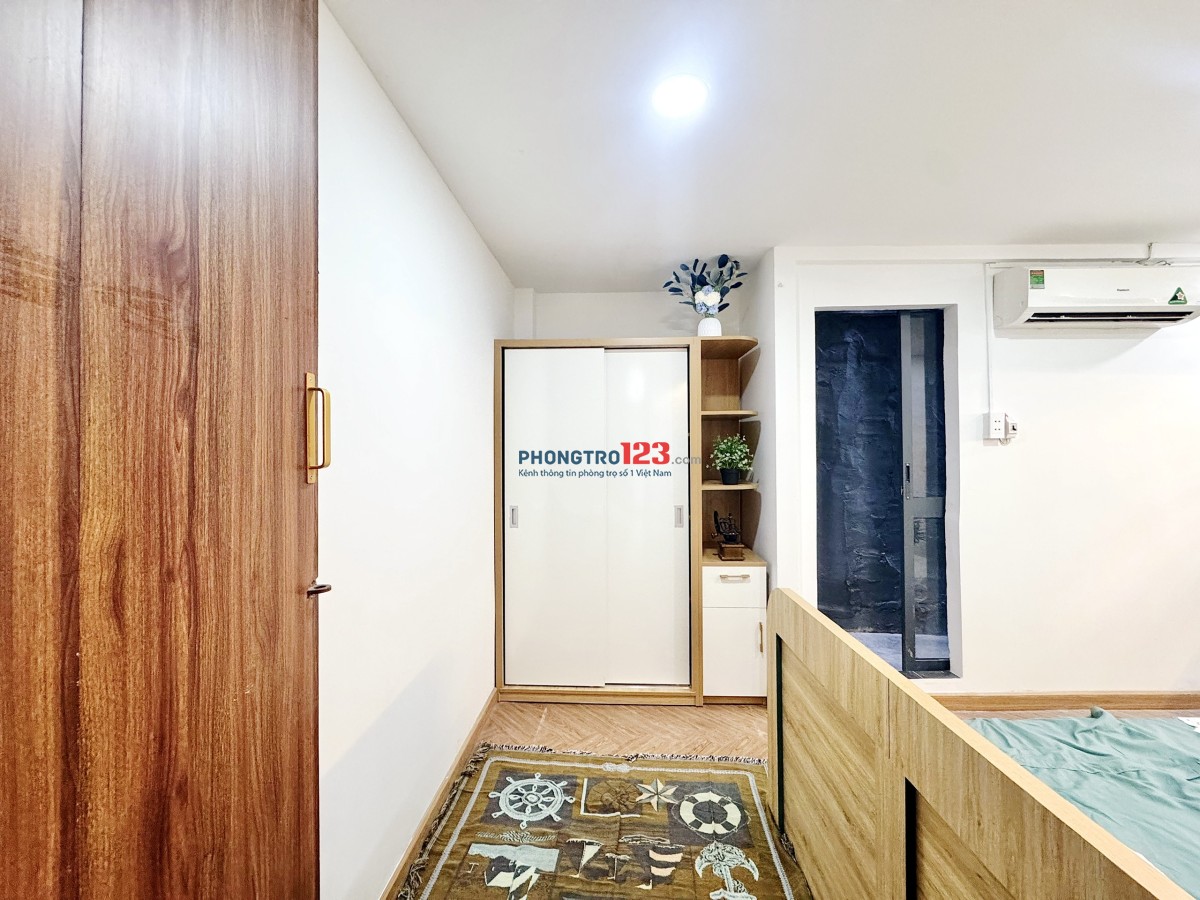 Cho thuê Studio giếng trời, sân phơi riêng – gần ĐH Văn Hiến, Tân Bình