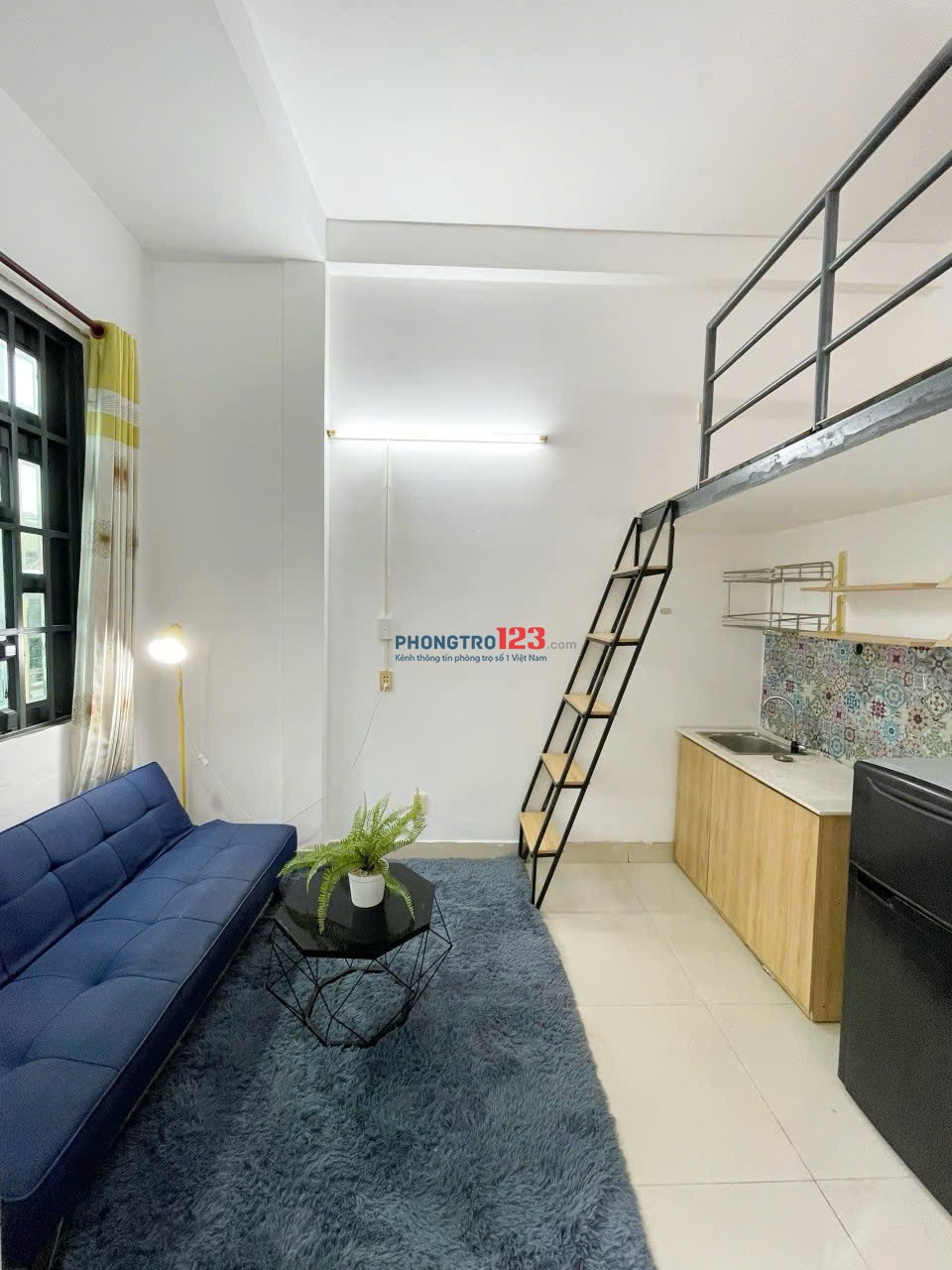 Căn hộ gác lửng full nội thất, có ban công – Văn Chung, Tân Bình Gần Etownn