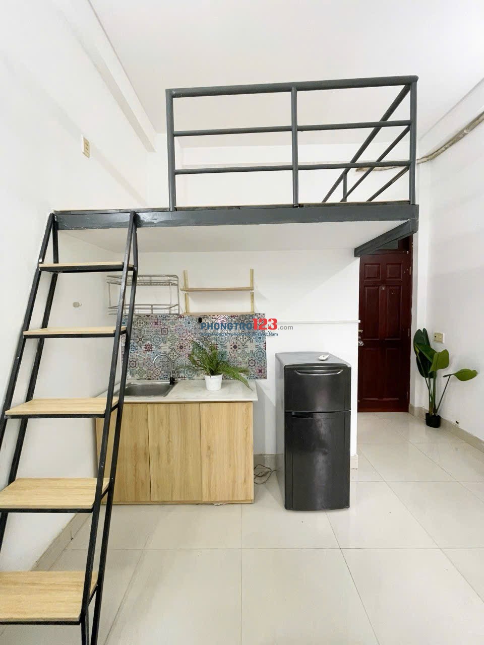 Căn hộ gác lửng full nội thất, có ban công – Văn Chung, Tân Bình Gần Etownn