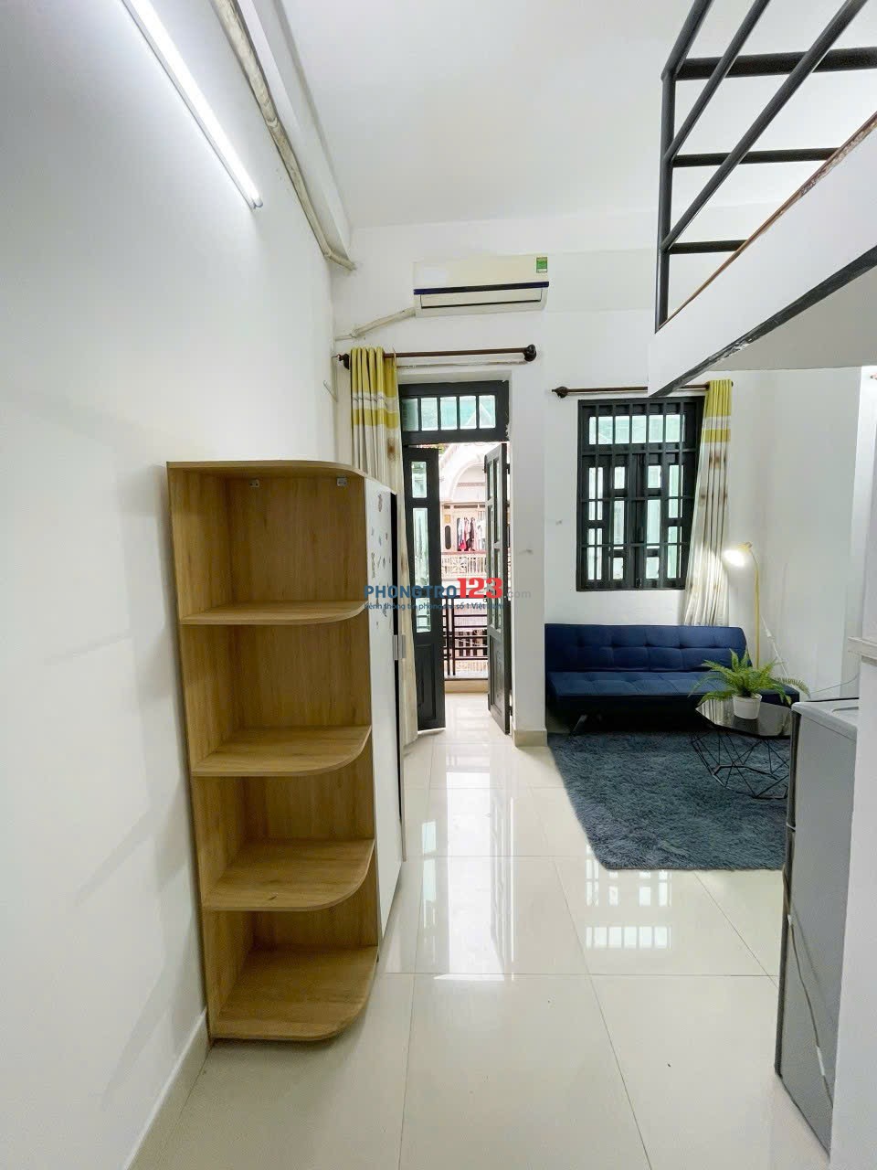 Căn hộ gác lửng full nội thất, có ban công – Văn Chung, Tân Bình Gần Etownn