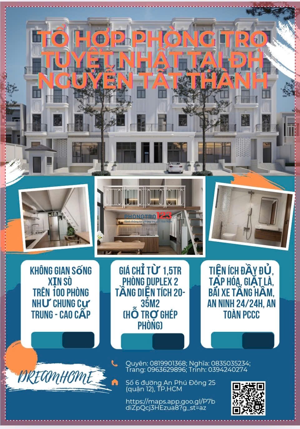 PHÒNG TRỌ SẠCH ĐẸP GIÁ TỐT GẦN ĐH NGUYỄN TẤT THÀNH (AN PHÚ ĐÔNG) FULL NỘI THẤT