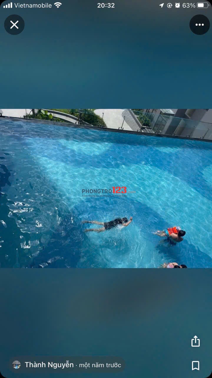 Sai Gòn intela 55m2 6tr7 chính chủ cần cho thuê