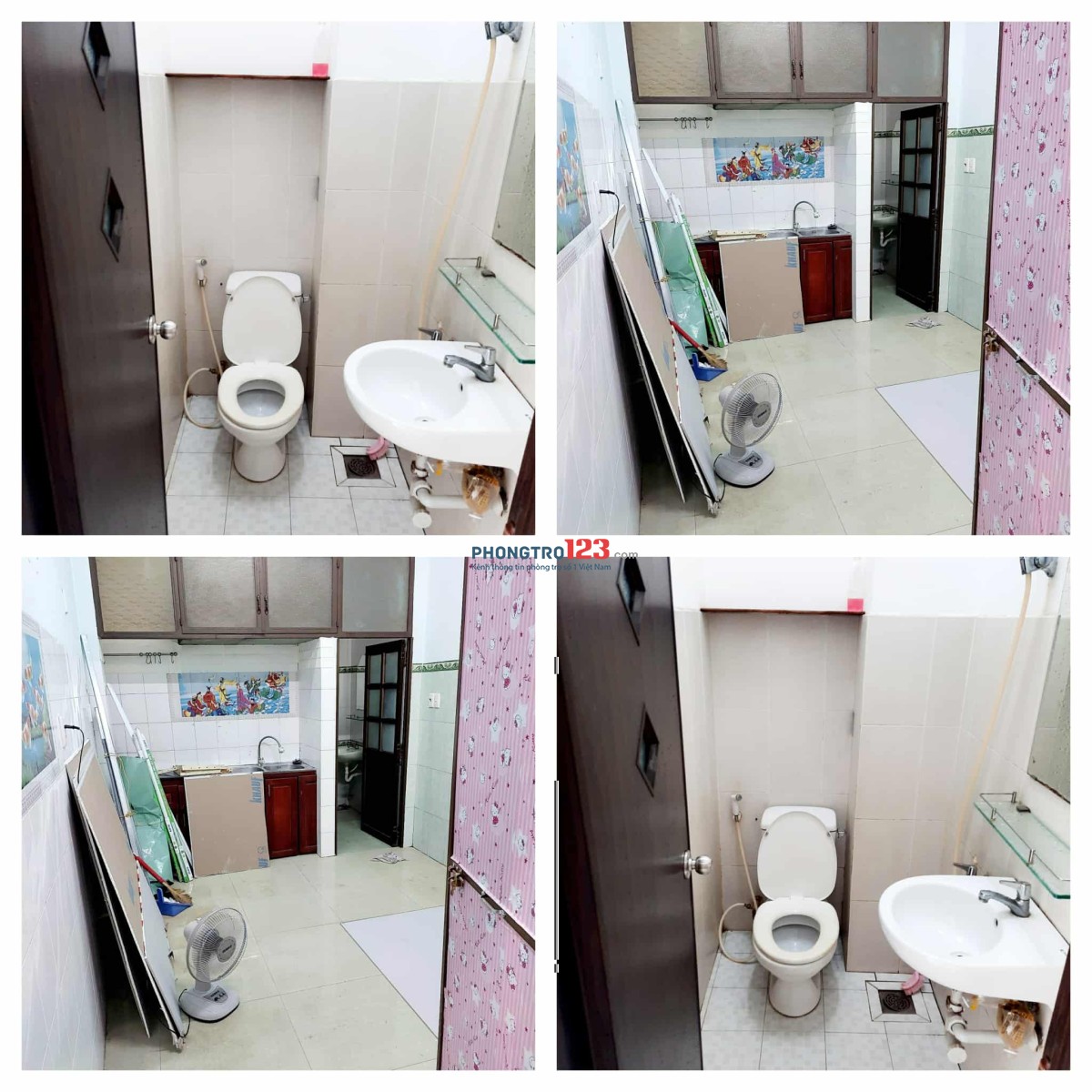 Cho Thuê Phòng Q10,rộng rãi thoải mái.mới keng.tầng trệt.tolet riêng.3tr1