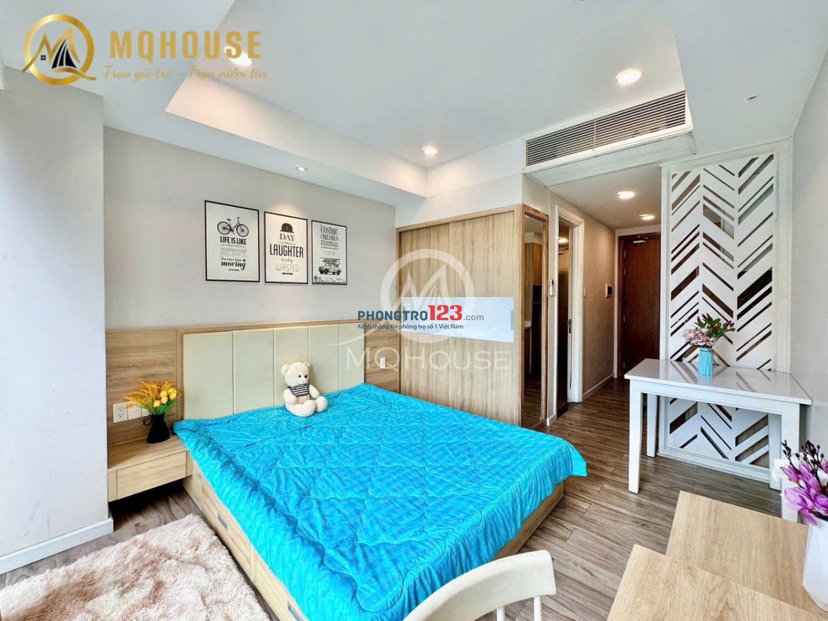 Nhanh tay!! CHDV Cao Cấp Gần Sân Bay - Dạng Studio/1 Phòng Ngủ Ban Công Sáng - Full Nội Thất