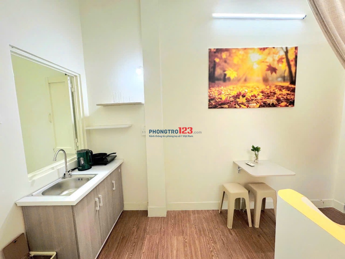 Phòng trọ cho thuê full nội thất gần đại học Ngân Hàng Tphcm quận 1 - gần bến xe buýt Phạm Ngũ Lão