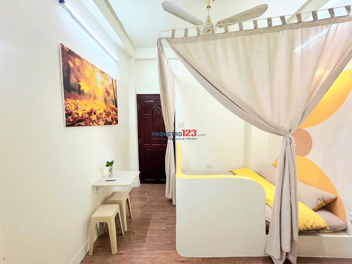 Phòng trọ cho thuê full nội thất gần đại học Ngân Hàng Tphcm quận 1 - gần bến xe buýt Phạm Ngũ Lão