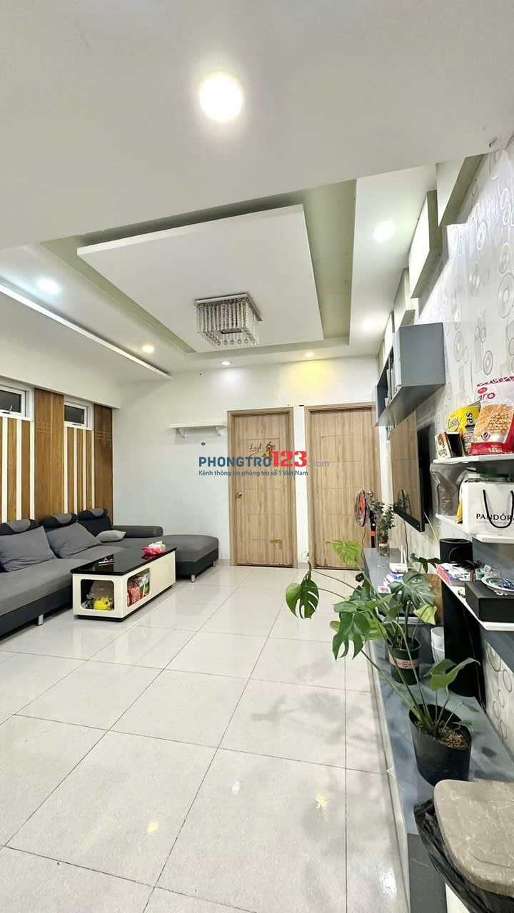 Chung cư Carillon 5, Luỹ Bán Bích, TP: 11tr/tháng, 2p ngủ, nội thất mới