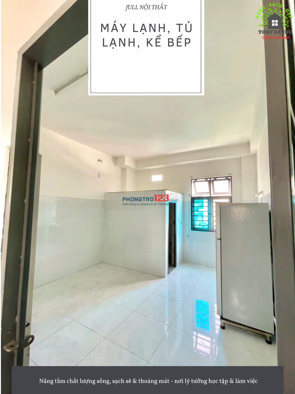 NEW PHÒNG ĐẸP, CÓ MÁY LẠNH, SẠCH SẼ, CỬA SÔ, NGAY VINCOM QUANG TRUNG - GÒ VẤP
