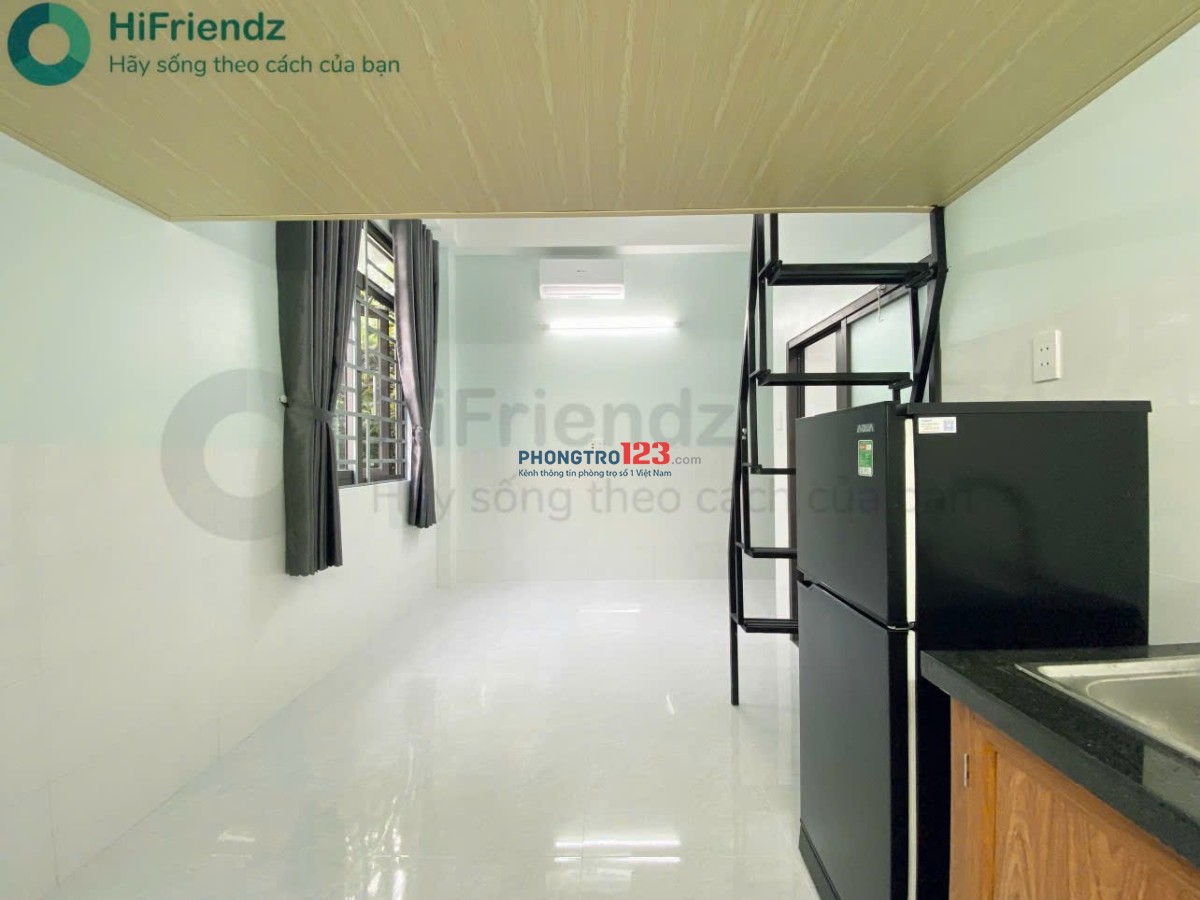 Phòng trọ Duplex mới toanh gác cao Ở được 2-3 người Full nội thất cửa sổ trời thoáng Gần Mai Chí Thọ