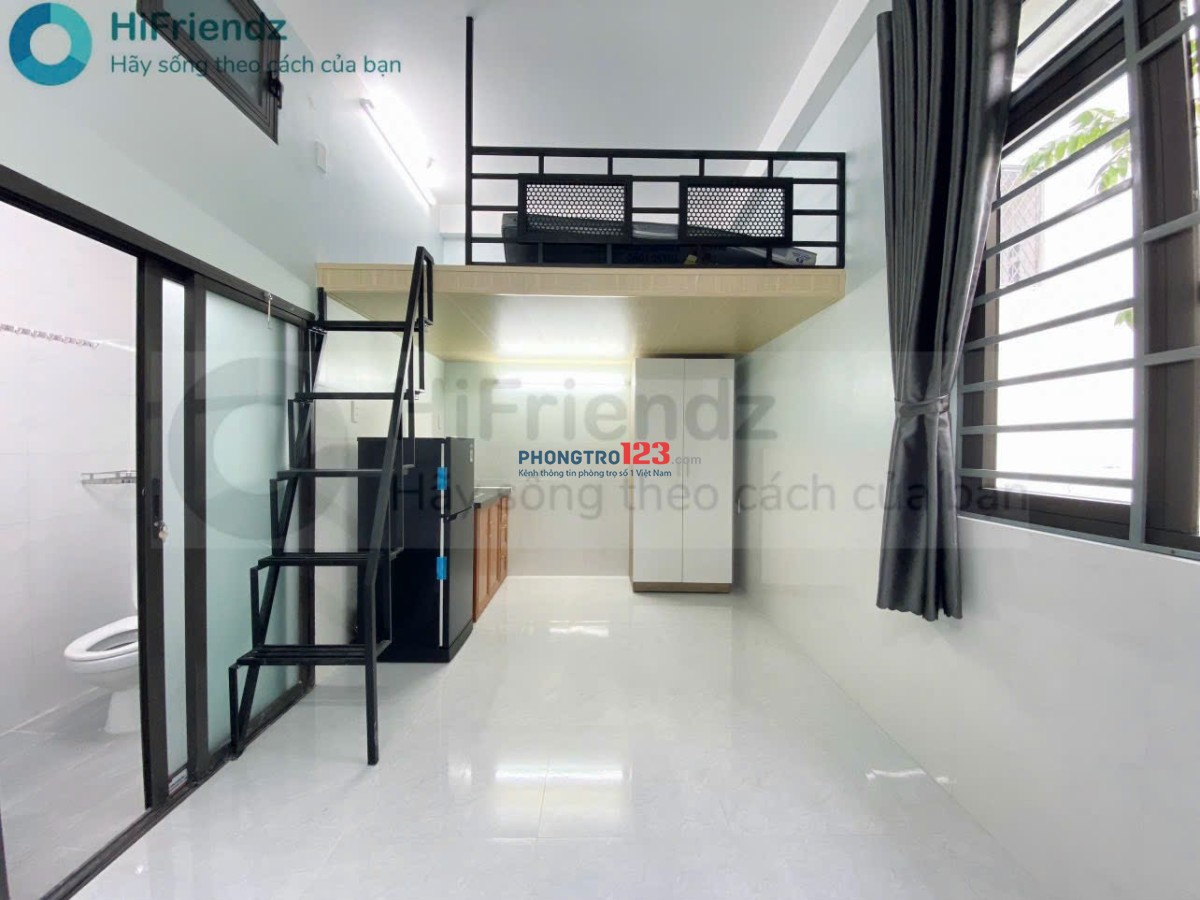 Phòng trọ Duplex mới toanh gác cao Ở được 2-3 người Full nội thất cửa sổ trời thoáng Gần Mai Chí Thọ