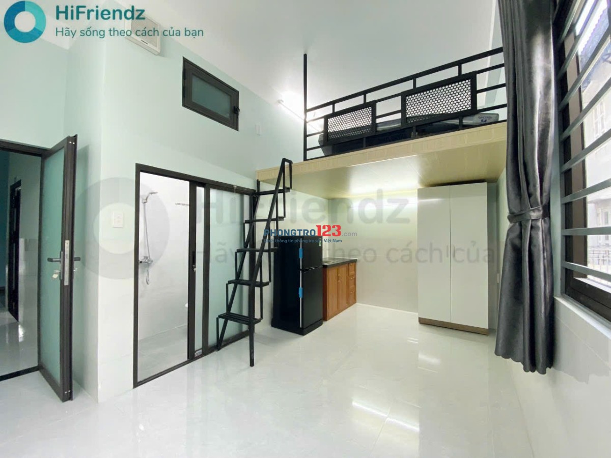 Phòng trọ Duplex mới toanh gác cao Ở được 2-3 người Full nội thất cửa sổ trời thoáng Gần Mai Chí Thọ