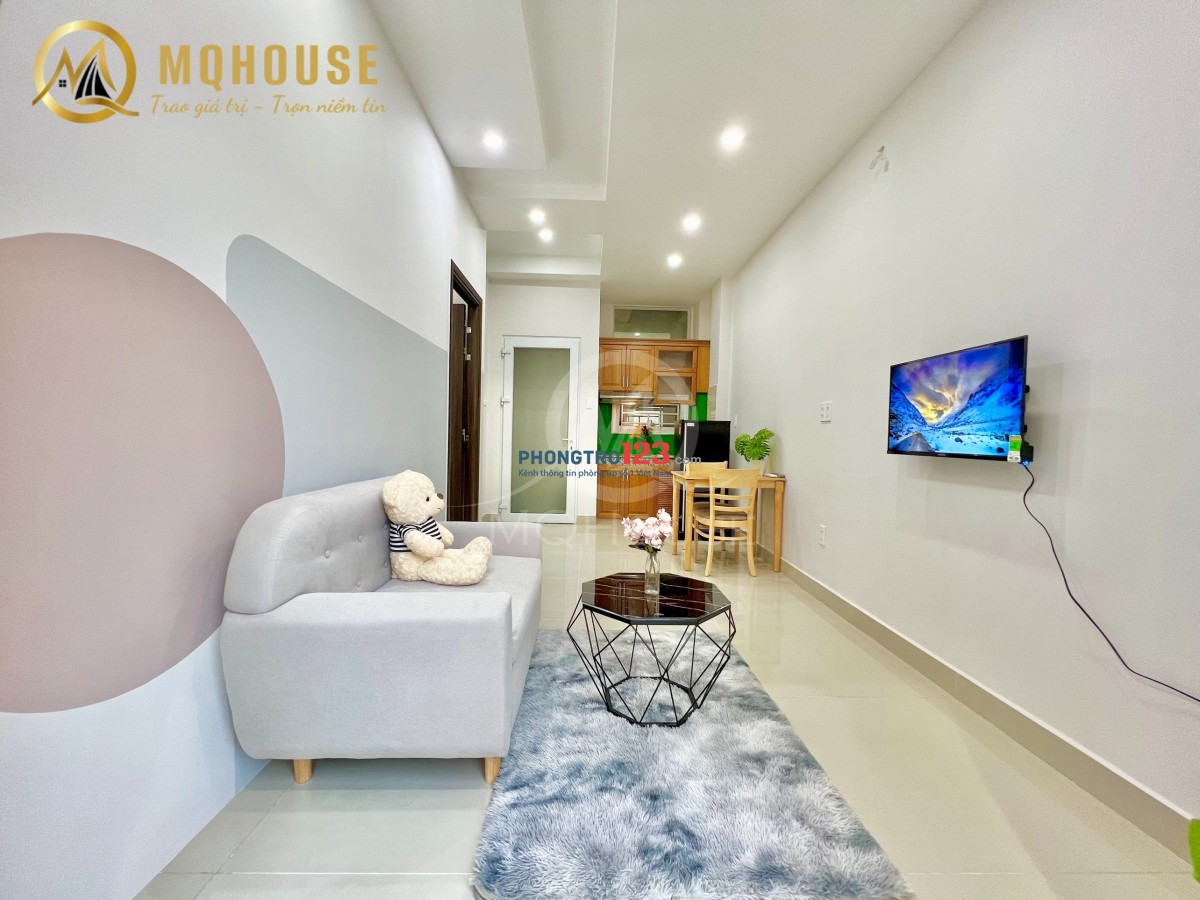 CHO THUÊ CHDV 1PN 1PK BAN CÔNG GẦN CẦU VƯỢT HOÀNG HOA THÁM - ETOWN