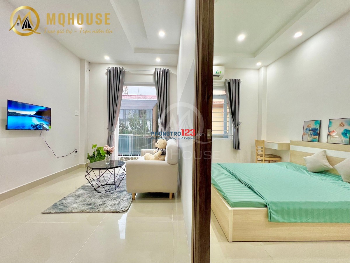 CHO THUÊ CHDV 1PN 1PK BAN CÔNG GẦN CẦU VƯỢT HOÀNG HOA THÁM - ETOWN