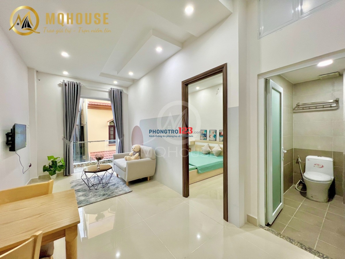 CHO THUÊ CHDV 1PN 1PK BAN CÔNG GẦN CẦU VƯỢT HOÀNG HOA THÁM - ETOWN