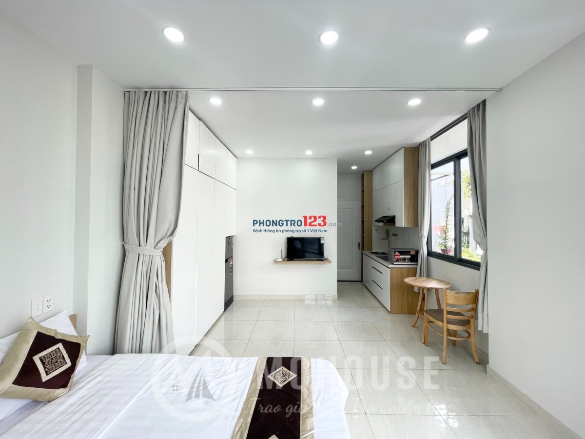 CĂN HỘ 1PN XA BẾP BAN CÔNG FULL NỘI THẤT ĐẸP GẦN LĂNG CHA CẢ - SÂN BAY