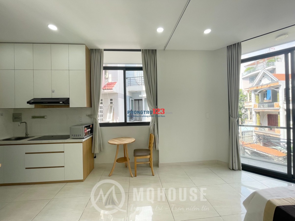 CĂN HỘ 1PN XA BẾP BAN CÔNG FULL NỘI THẤT ĐẸP GẦN LĂNG CHA CẢ - SÂN BAY