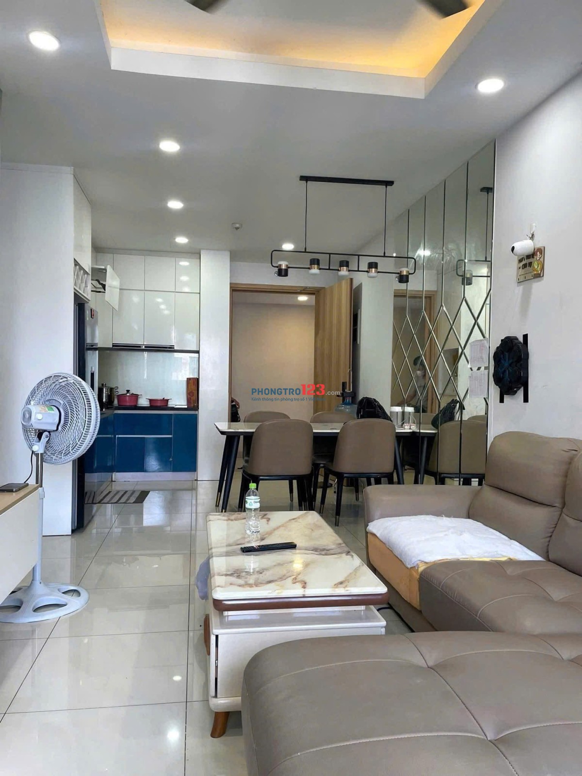 Carillon 2 -Hòa Thạnh, Tân Phú : 74m2, 2p ngủ, 2wc, NT, 11tr5/tháng.