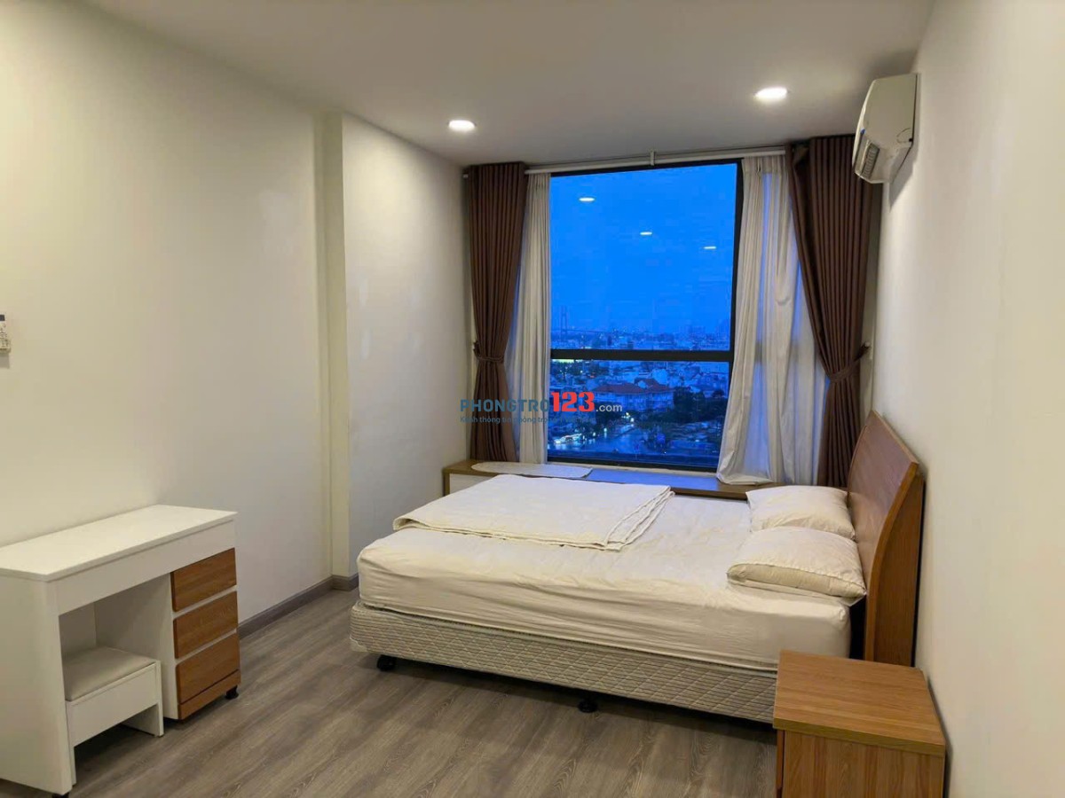 Chung cư Satra Eximland, Phan Đăng Lưu, PN: 98m2, 2p ngủ, đầy đủ NT, 17tr/th