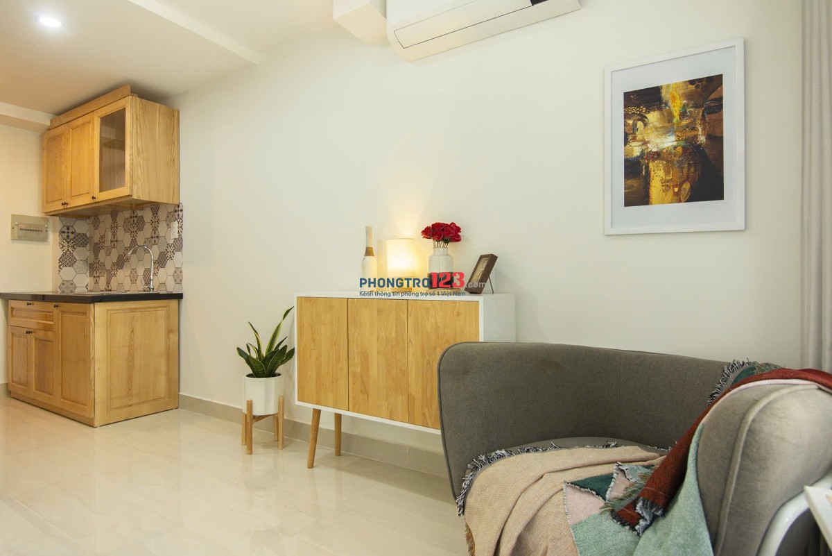 Cho Thuê Phòng Cửa Sổ Lớn, full Nội Thất Hiện Đại gần cầu Bông, giáp Q1, Phú Nhuận