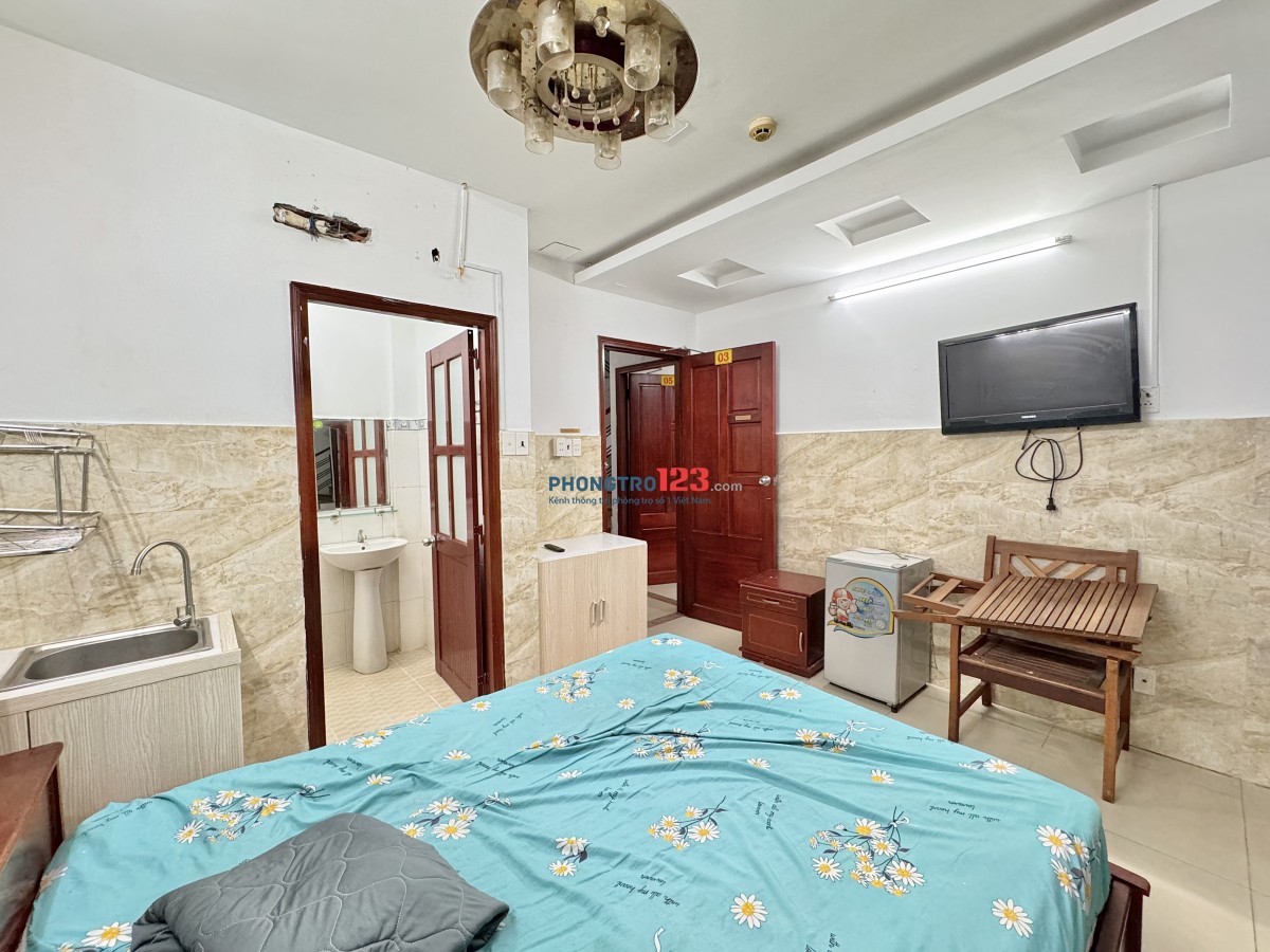 CHO THUÊ PHÒNG FULL NỘI THẤT MẶT TIỀN TRƯỜNG CHINH