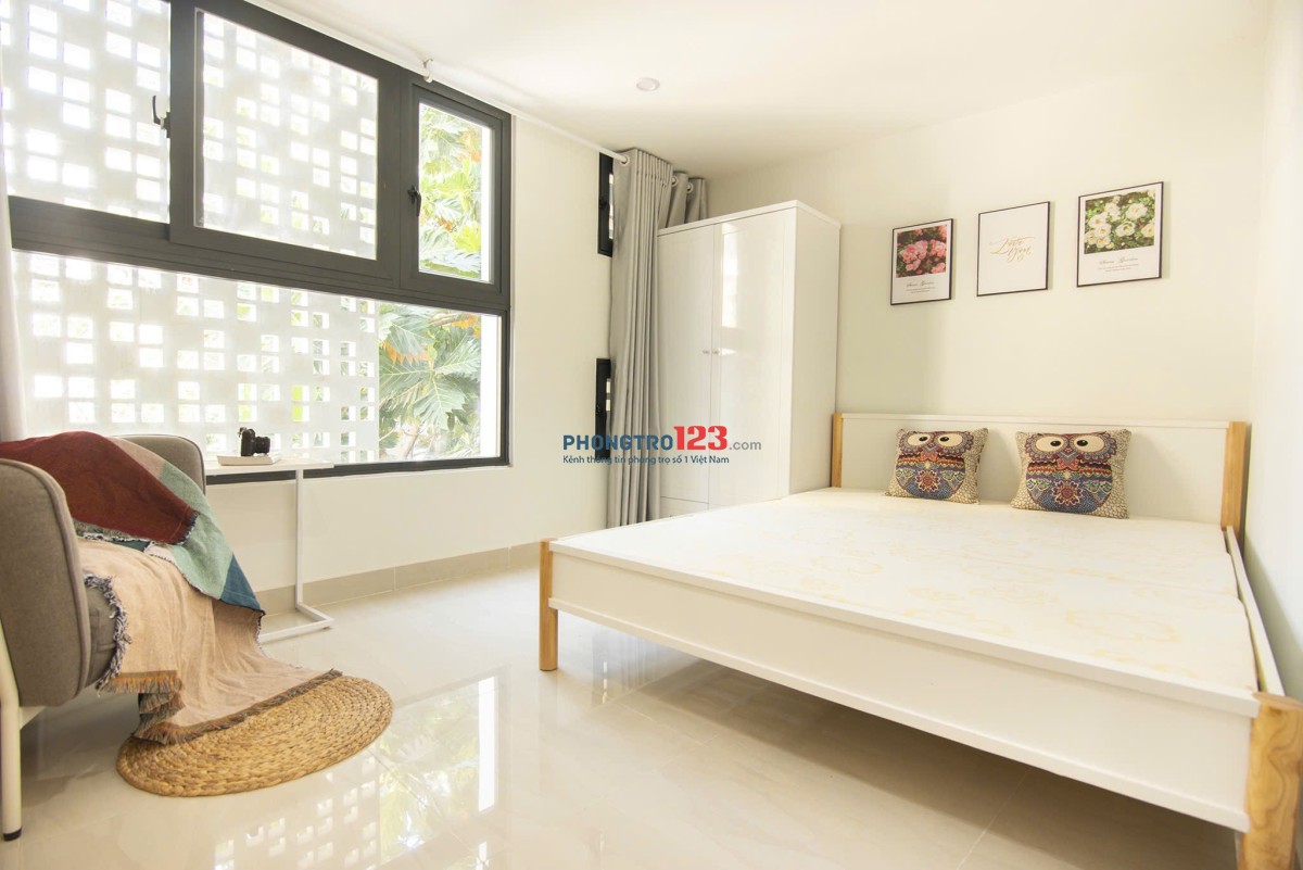 Cho Thuê Phòng Cửa Sổ Lớn, full Nội Thất Hiện Đại gần cầu Bông, giáp Q1, Phú Nhuận