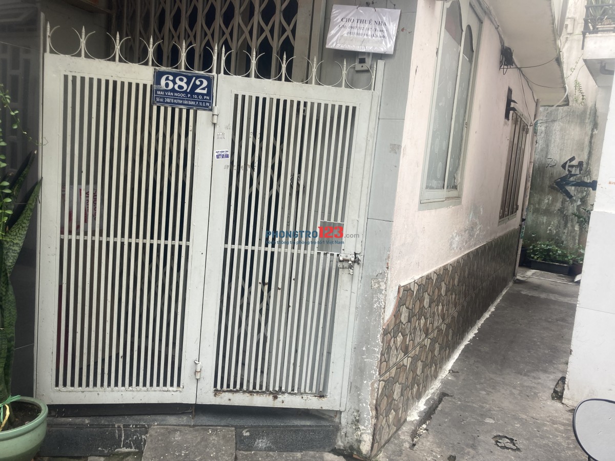 Cho thuê nhà tầng trệt 68/2 Mai Văn Ngọc