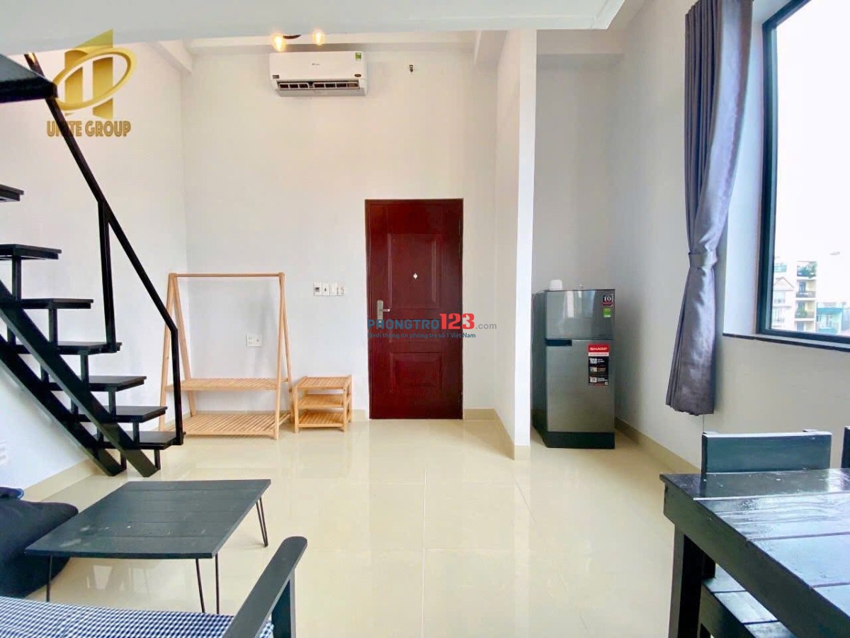 Cho thuê căn hộ dịch vụ duplex 40m2 ở tân quy q7 gần tdtu ufm nttu rmit lotte mart
