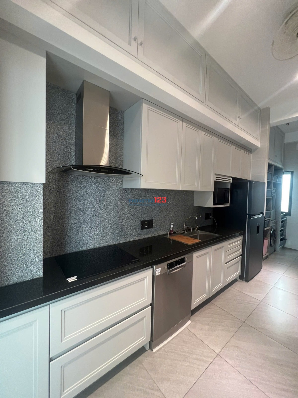 Chung cư Satra Eximland,Phú Nhuận:110m2,3p ngủ,2wc,NT,22tr/tháng
