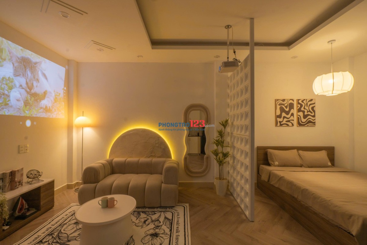 Studio xinh gần cầu Thị Nghè, XVNT - NTMK, full nội thất thang máy Bình Thạnh giáp Đakao Quận 1