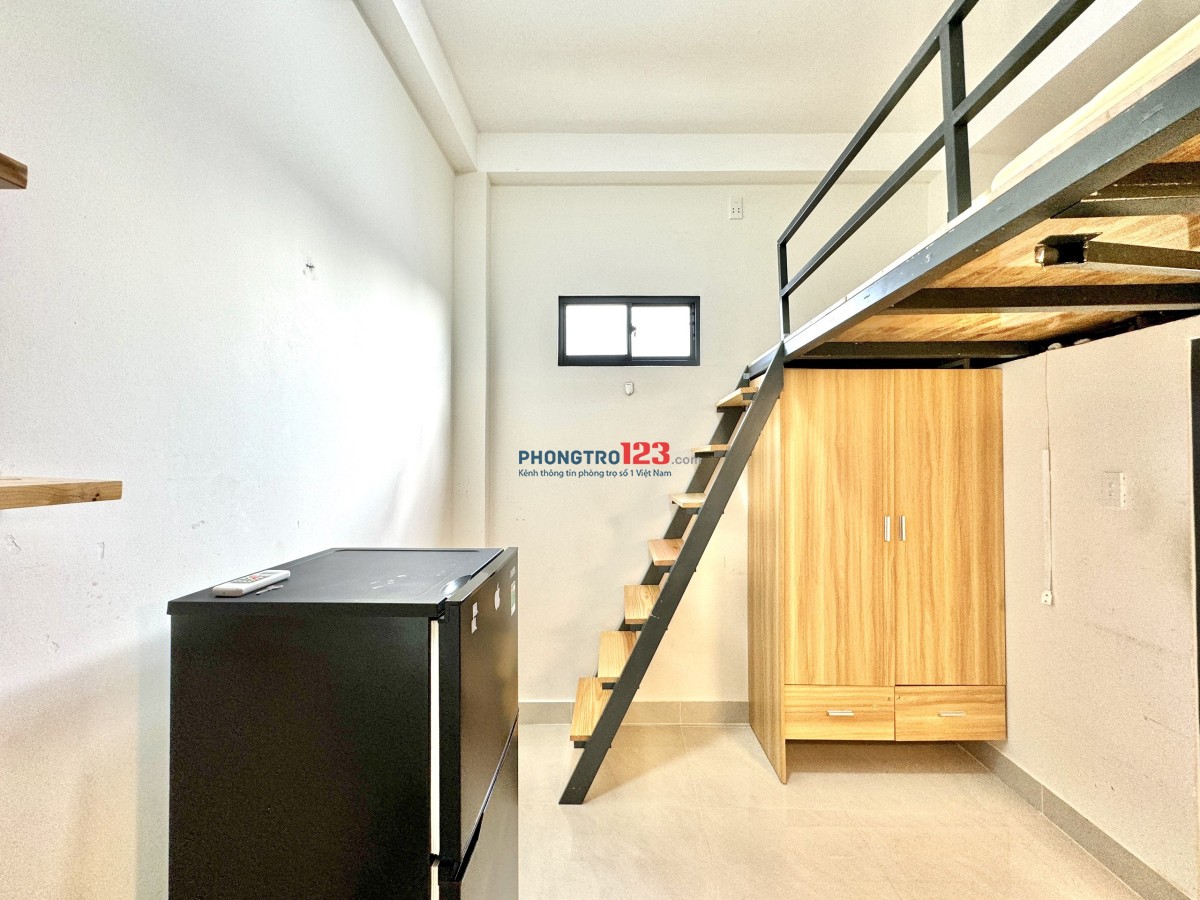 GÁC LỬNG CỬA SỔ TRỜI, FULL TIỆN NGHI NGAY NGÃ TƯ HÀNG XANH, ĐH GTVT...