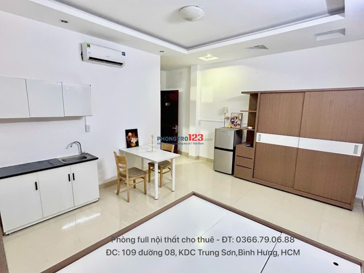 Phòng Studio - Phòng Trọ cho thuê giá rẻ Khu Trung Sơn chỉ từ 1,5tr