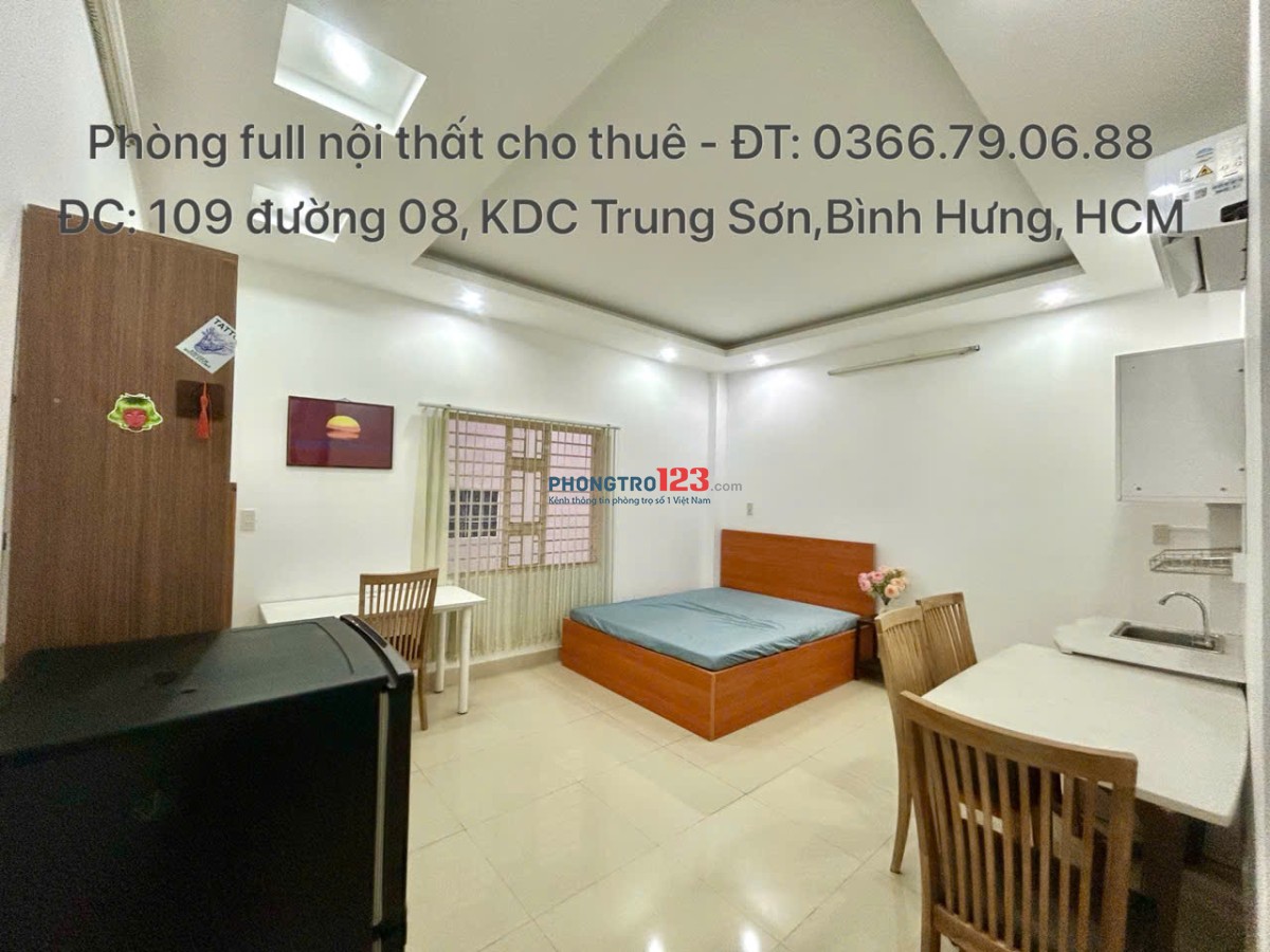 Phòng Studio - Phòng Trọ cho thuê giá rẻ Khu Trung Sơn chỉ từ 1,5tr