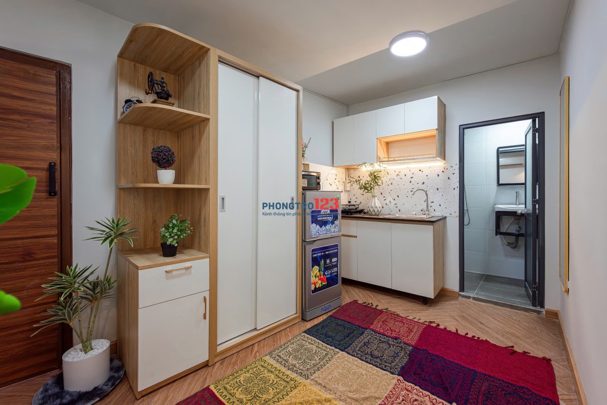 Cho Thuê Studio Ban Công – Full Nội Thất – Ngay ĐH Văn Hiến, Tân Bình