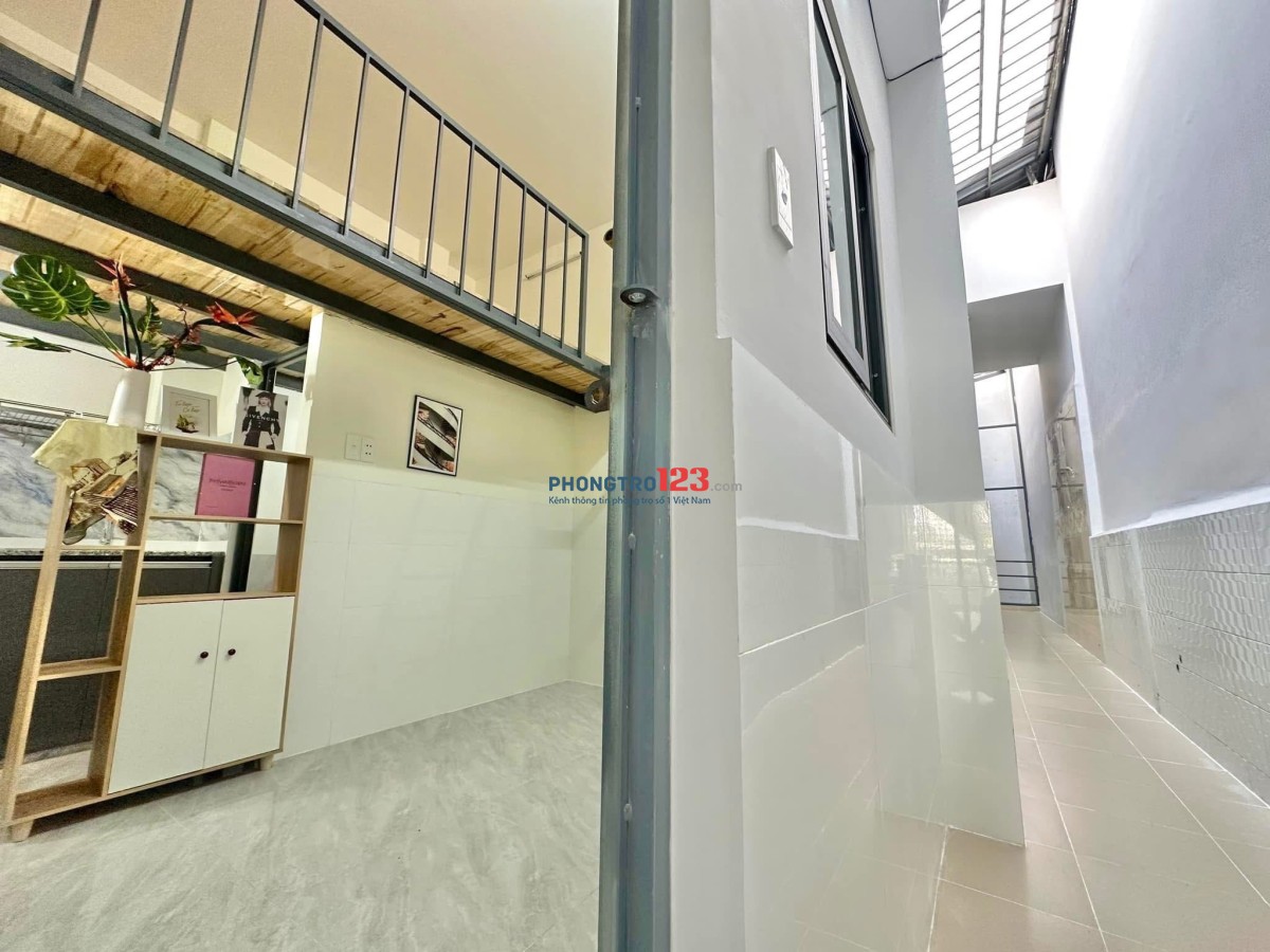 Phòng có gác cao cấp gần Đại Học Văn Lang 566/41A Nguyễn Thái Sơn p5 Gò Vấp văn minh lịch sự