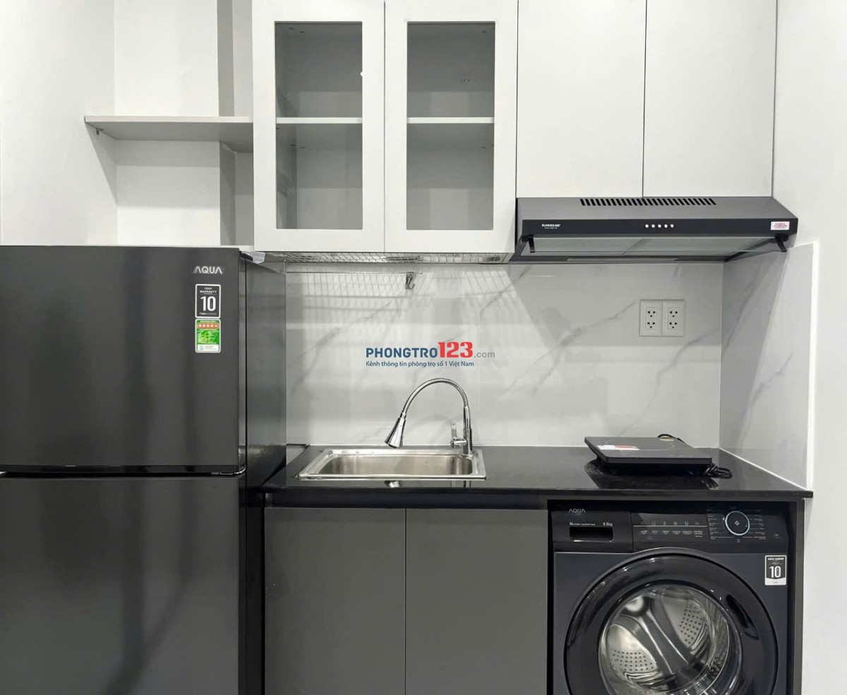 SIÊU PHẨM MỚI 100% – 1PN FULL NỘI THẤT, BAN CÔNG RỘNG – MÁY GIẶT RIÊNG – KDC HIM LAM, QUẬN 7