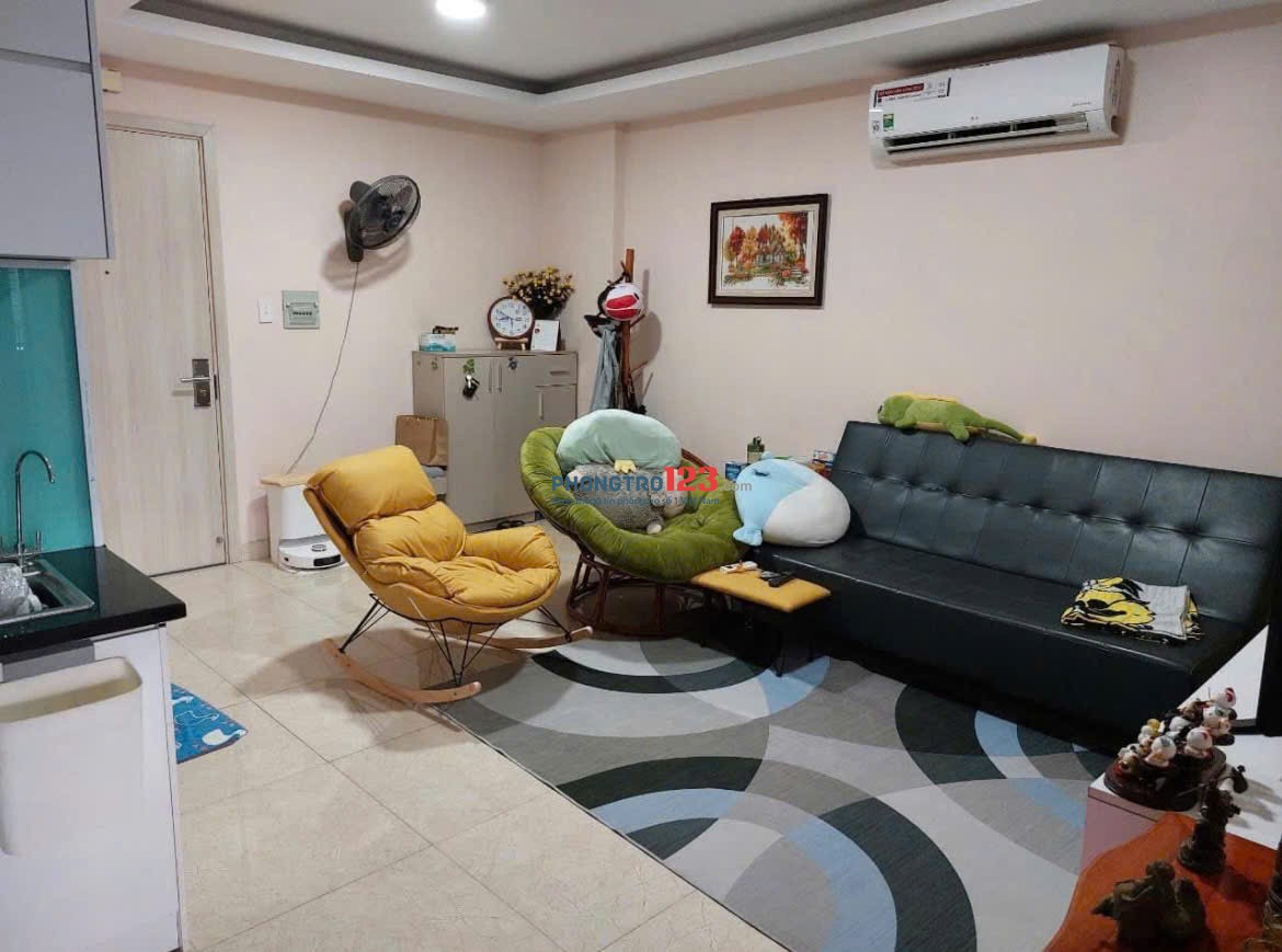 Chung cư Screc , Trường Sa, Q3. Giá 10.5tr/th,55m2- 1p ngủ, Nhà mới