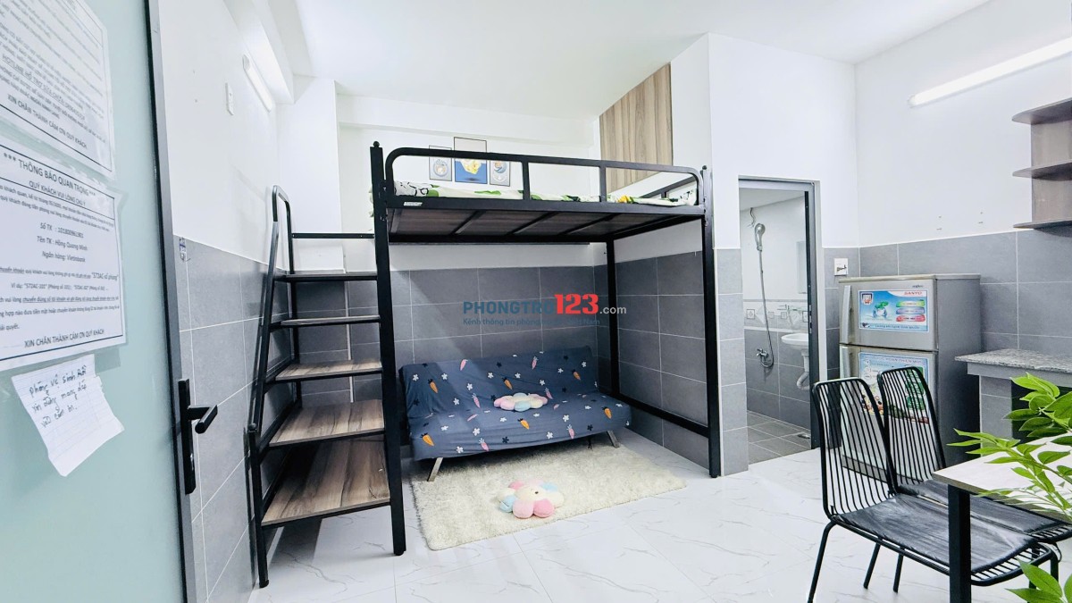 PHÒNG SINH VIÊN RIÊNG TƯ FULL NỘI THẤT CÓ CỬA SỔ NGAY TÂN BÌNH