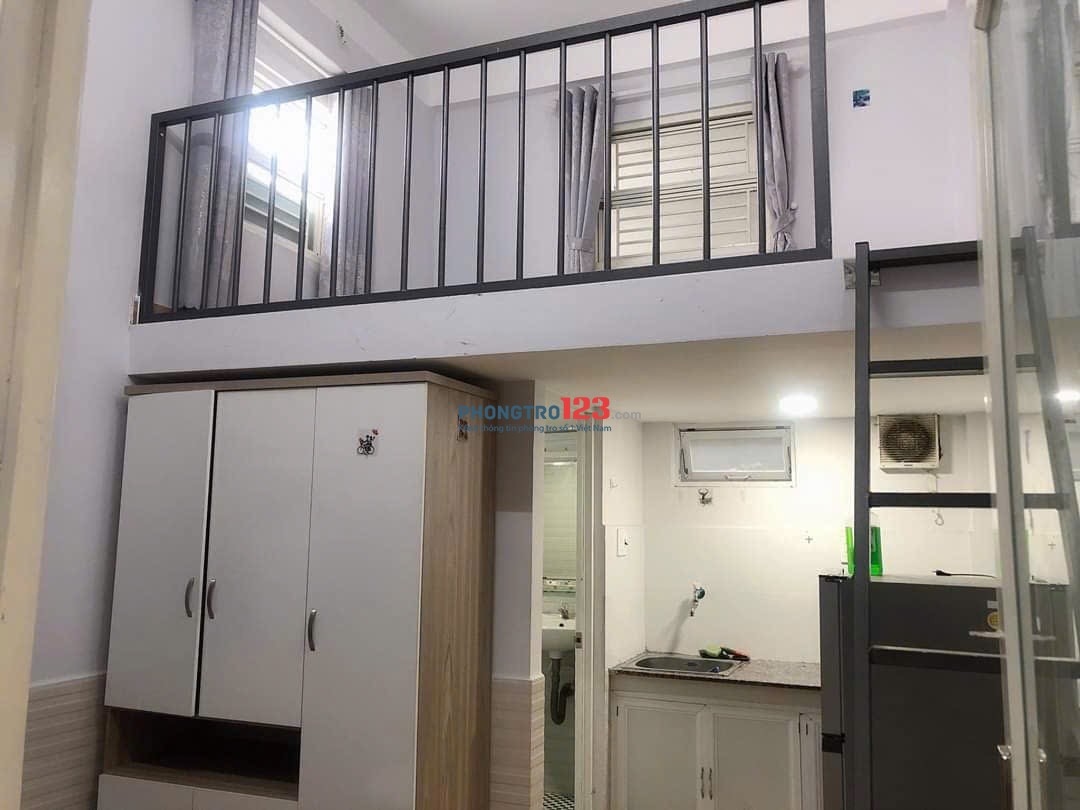 Phòng trọ có gác full nội thất ngay giữa trung tâm Tân Bình thuận tiện qua các quận