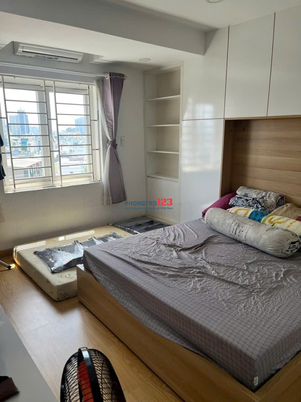 Chung cư Central Plaza,p3, Tân Bình:50m2,2p ngủ,10,5tr/th
