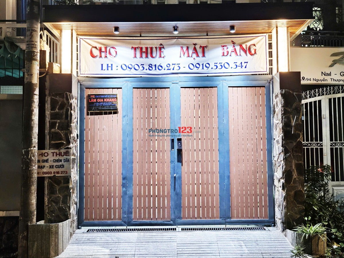 Cho Thuê Mặt Bằng Kinh Doanh gần chợ , trường học , GV giáp ranh Bình Thạnh