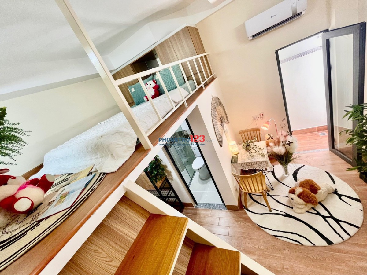 Căn hộ mini có gác - giếng trời siêu thoáng mát CMT8 Q.10 - Vào là ở ngay