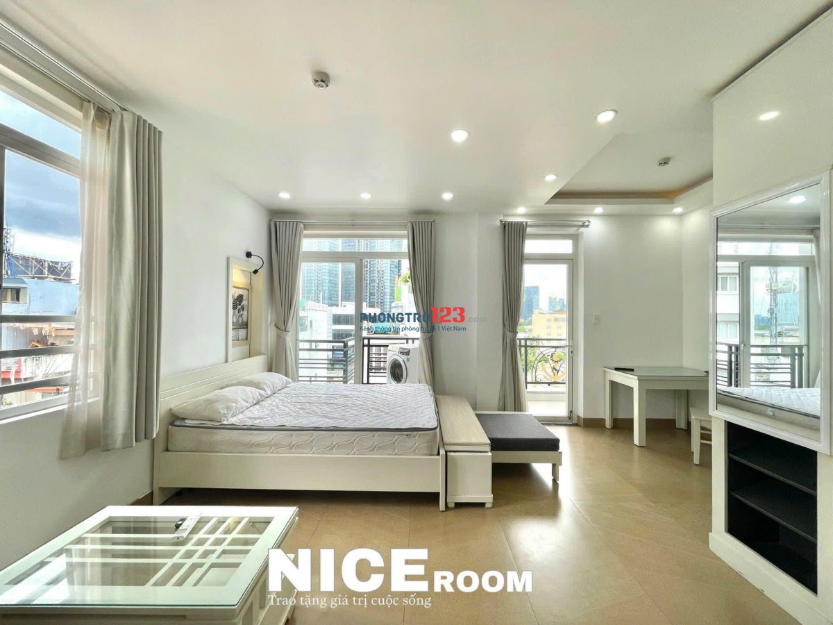 CHO THUÊ CĂN HỘ DỊCH VỤ CỬA SỔ BAN CÔNG VIEW ĐẸP PHÒNG RỘNG SÁT PHÚ NHUẬN QUẬN 1 VÀ CÁC ĐẠI HỌC
