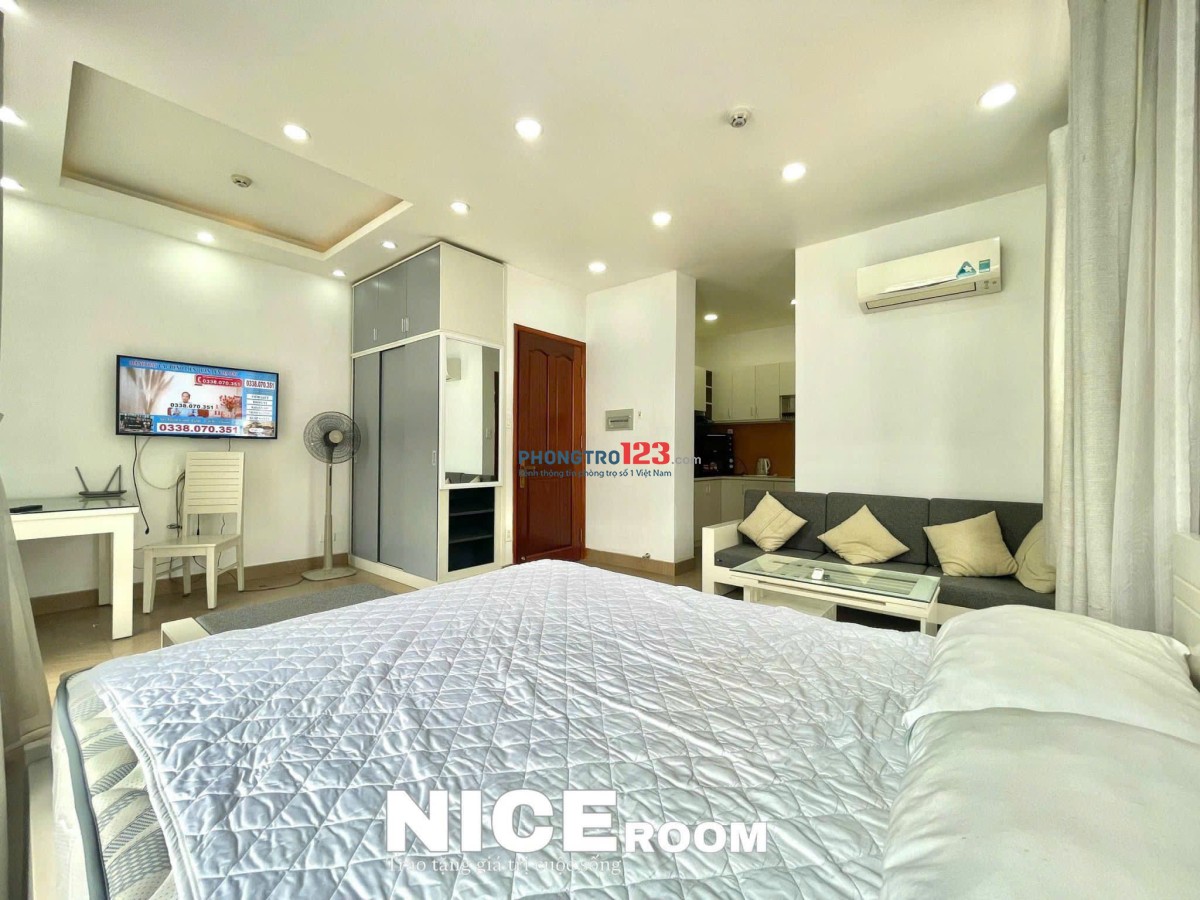 CHO THUÊ CĂN HỘ DỊCH VỤ CỬA SỔ BAN CÔNG VIEW ĐẸP PHÒNG RỘNG SÁT PHÚ NHUẬN QUẬN 1 VÀ CÁC ĐẠI HỌC