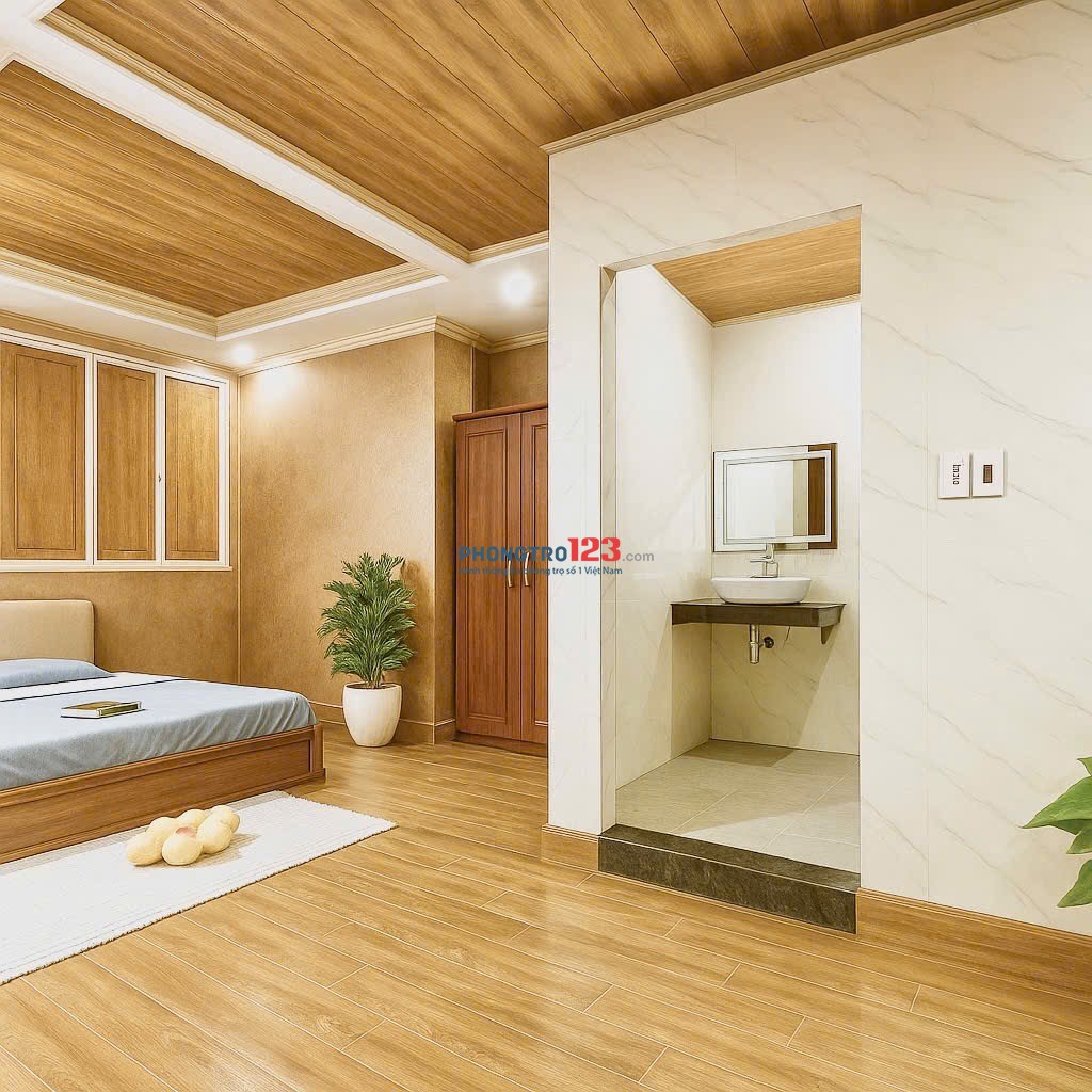 Căn hộ riêng biệt nguyên lầu – Máy giặt, bếp riêng