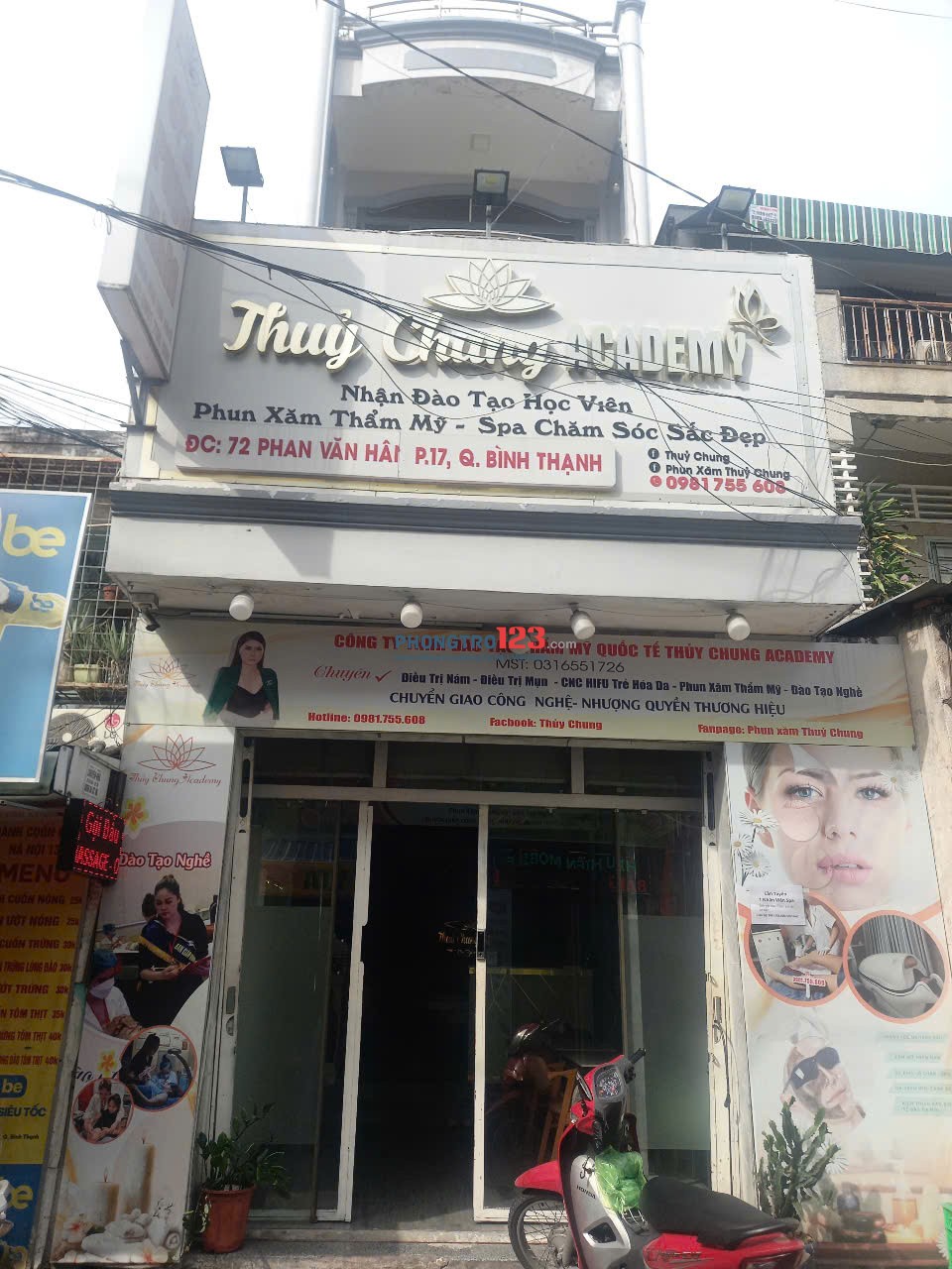 Cho thuê mặt tiền kinh doanh Phan Văn Hân Bình Thạnh