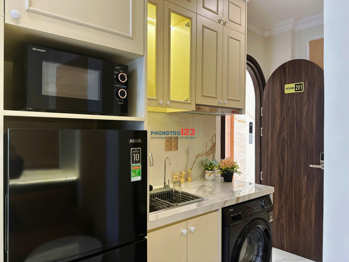 Khai Trương Căn Hộ 30m2, Full Nội Thất, Máy Giặt Riêng, Thang Máy, Co.opmart Nhiêu Lộc
