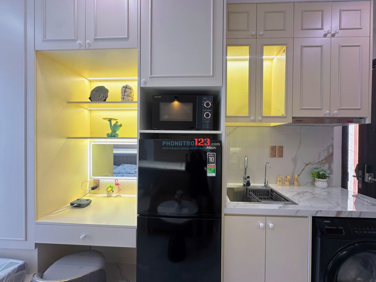 Khai Trương Căn Hộ 30m2, Full Nội Thất, Máy Giặt Riêng, Thang Máy, Co.opmart Nhiêu Lộc
