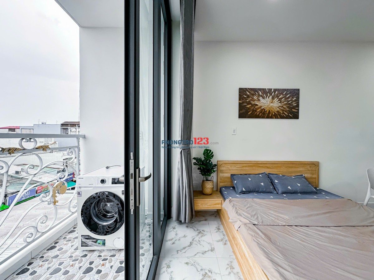 CHO THUÊ CĂN HỘ QUẬN 7 - STUDIO FULL NỘI THẤT BAN CÔNG LỚN NGAY TÂN KIỂNG - GẦN RMIT, LOTTE, SUNRISE