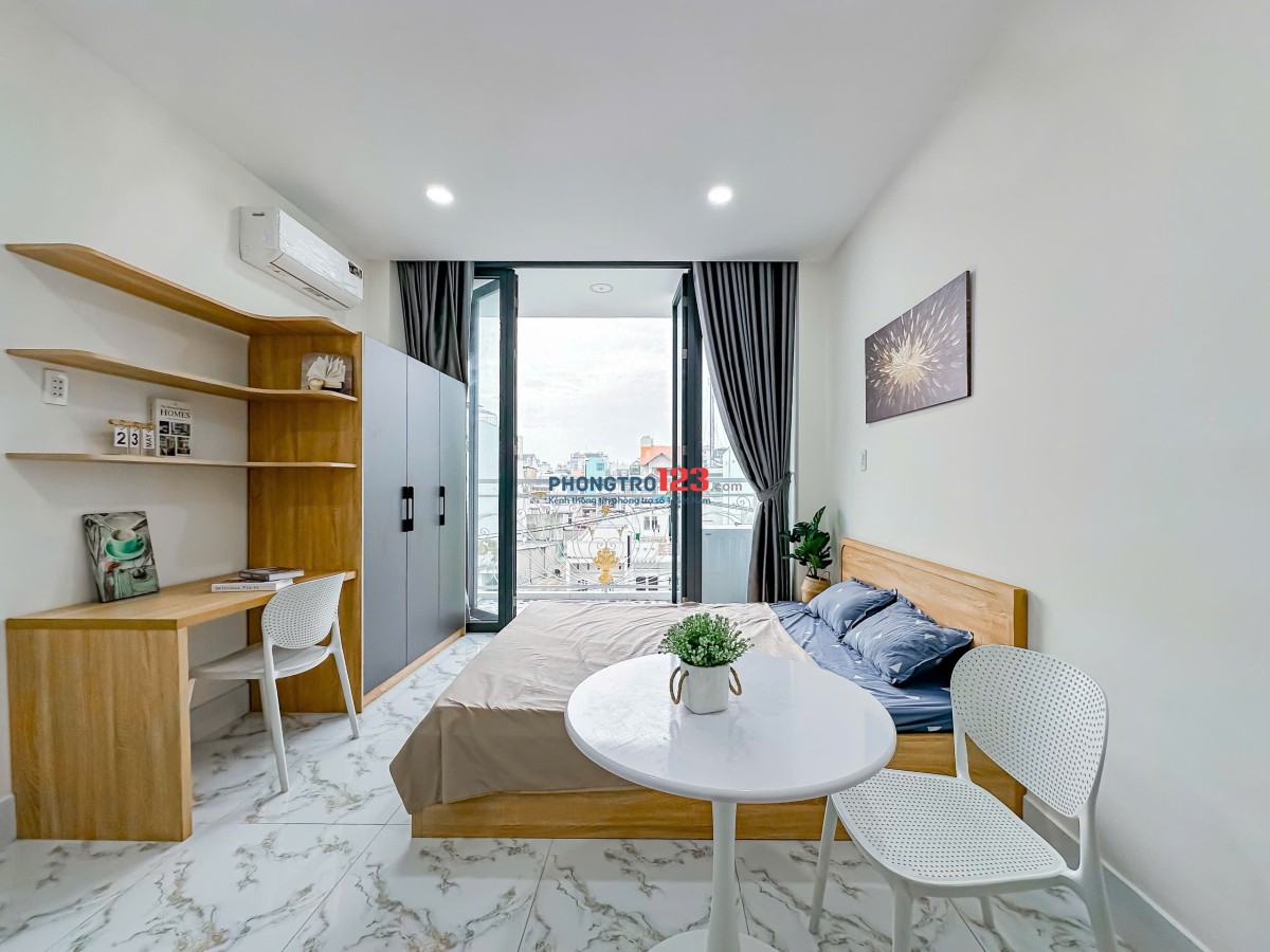 CHO THUÊ CĂN HỘ QUẬN 7 - STUDIO FULL NỘI THẤT BAN CÔNG LỚN NGAY TÂN KIỂNG - GẦN RMIT, LOTTE, SUNRISE